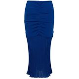 Gebreide Midi Rok met Rimpelontwerp