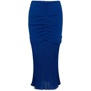 Gebreide Midi Rok met Rimpelontwerp