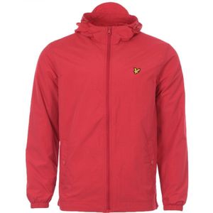 Lyle & Scott Nylon Jack Met Capuchon En Ritssluiting - Gala Red - Maat M