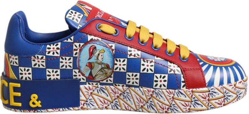 Dolce & Gabbana - Portofino Carretto - Sneakers - Veelkleurig - Leer