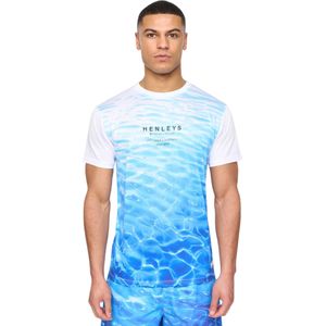Henleys Heren Henpool T-Shirt (Blauw)