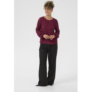 Blouse met lange mouwen CRThit Regular fit burgundy