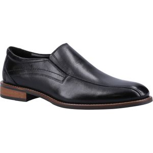 Hush Puppies - Donovan - Leren Instappers - Zwart