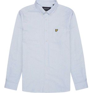 Lyle & Scott Heren Stripe Oxford Overhemd (Blauw/Wit)