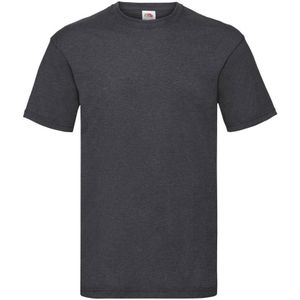 Fruit Of The Loom Heren Valueweight T-shirt met korte mouwen (Donker Heather)