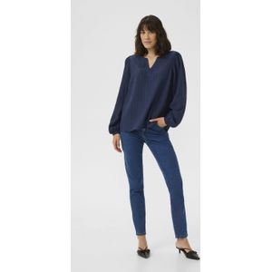 Blouse met lange mouwen Regular fit Midnight Marine