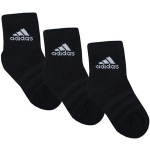 Men's adidas 3-Pack Cushioned Crew Socks in Black Grey