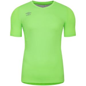 Umbro Unisex Elite V-hals Base Layer Top voor volwassenen (Groene Gekko)