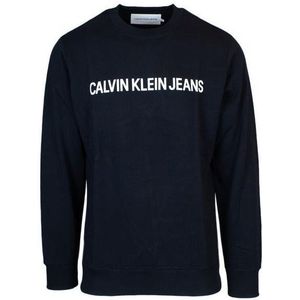 Men's Calvin Klein Institutional Logo Sweatshirt in Black