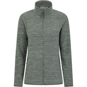 Mountain Warehouse Dames/Dames Snowdon II Melange Full Zip Fleecejack (Kaki Groen)