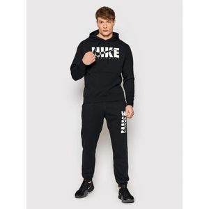 Nike Heren Fleece Pullover Trainingspak Met Capuchon In Zwart - Maat XL
