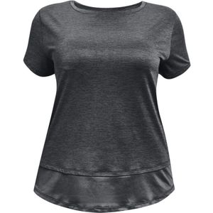Dames Under Armour Plus UA Tech Vent T-shirt in zwart
