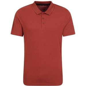 Mountain Warehouse Heren Cordyline getextureerd poloshirt (Roest)