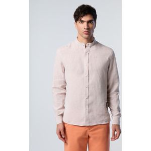 North Sails - Long Sleeve Shirt - Beige - Linnen - Overhemd