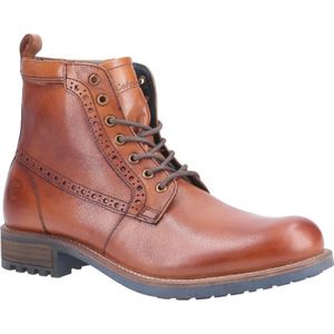 Cotswold Heren Dauntsey Lace Up Leren Laars (Tan)