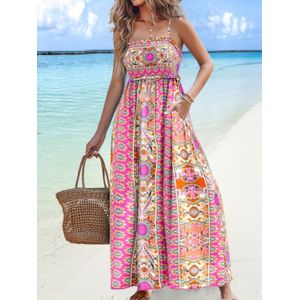 Paisley Print Maxidress Met Zakken