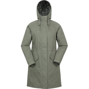 Mountain Warehouse dames/dames Polperro lichtgewicht gewatteerde waterdichte jas (Kaki Groen)