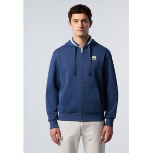 North Sails Hoodie Volledige ritssluiting met logopatch