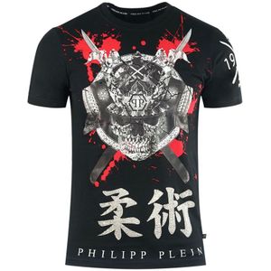 Philipp Plein Samari Design Black T-Shirt
