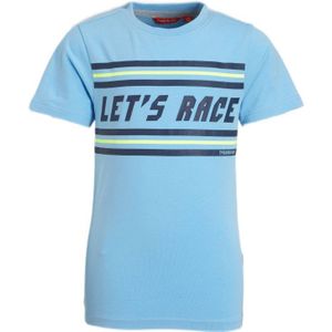 TYGO & Vito T-shirt Met Tekst Lichtblauw - Maat 3-4J / 98-104cm