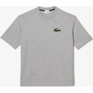 Lacoste - Loose Fit Large Crocodile - T-shirt - Grijs - Unisexe