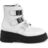 Platform Enkellaarsjes met Gespdetail