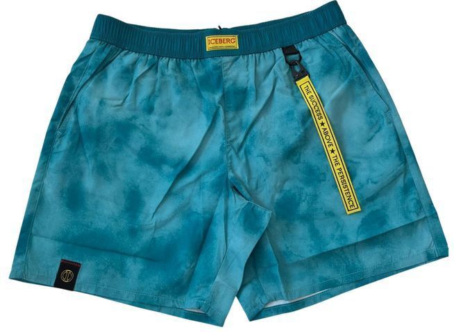 Iceberg - Lichtblauwe Zwemshorts - Heren - Polyester