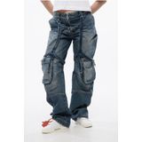 Off White, Dames, Jeans, Blauw, Maat: W26 Katoen,