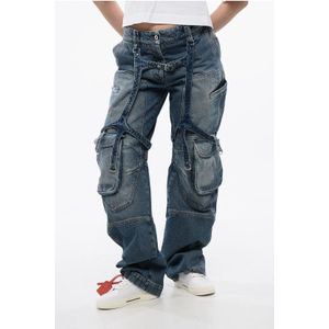 Off White, Dames, Jeans, Blauw, Maat: W26 Katoen,