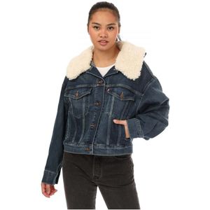 Women's Levis Baby Bubble Trucker Jacket in Denim