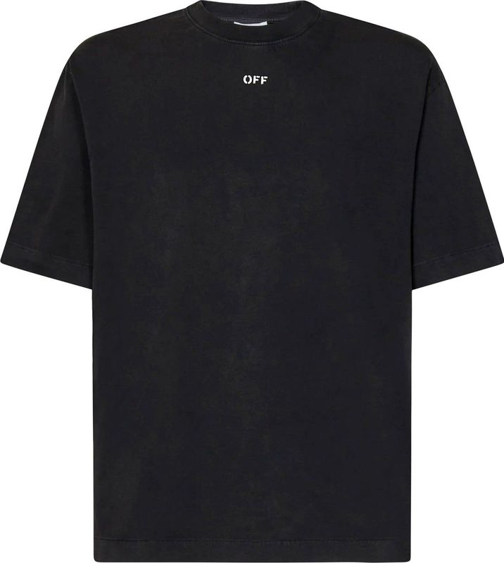 Off White - T-shirt - Zwart - Katoen