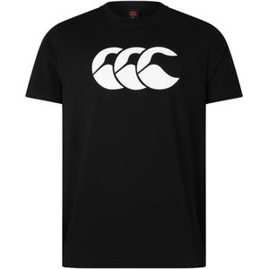 Canterbury Herenlogo T-Shirt (Zwart/Wit)