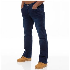 Enzo bootcut stretch denim jeans voor heren