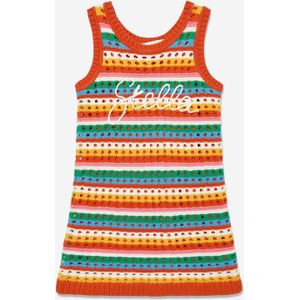 Meisjes Gebreide Logo Jurk in Meerkleurig