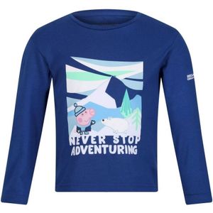 Regatta Kinderen/Kinderen Stop Nooit Met Avonturieren Peppa Pig T-shirt Met Lange Mouwen (Ruimte Blauw) - Maat 2-3J / 92-98cm