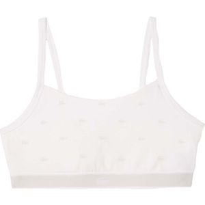 Lacoste Dames/Dames Katoenen Stretch Bralette (Wit)