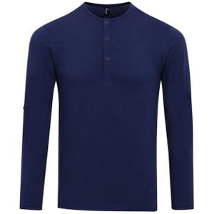 Premier Heren Long John Roll Sleeve T-shirt (Indigo) - Maat M