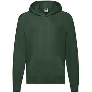 Fruit of the Loom Lichtgewicht capuchontrui voor volwassenen (Fles groen)