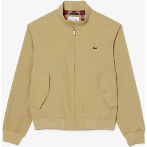 Heren Lacoste Waterafstotend Licht Twill Jacket in Beige