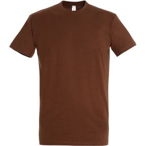 SOLS Heren Keizerlijke Zwaargewicht T-Shirt met korte mouwen (Aarde)