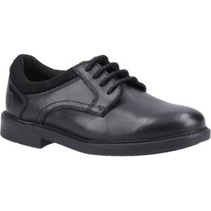 Hush Puppies - Tommy - Leren Schoenen - Zwart - Voor Jongens