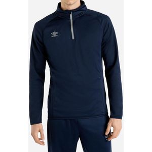 Umbro Heren Sportswear Sweatshirt met Kwart Ritssluiting (Donkere marine)