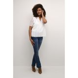 Cream, Dames, Blouses & Shirts, Wit, Maat: XS Poliester,