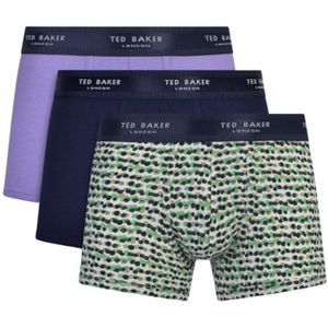 Ted Baker katoenen boxers voor heren, set van 3, meerdere kleuren