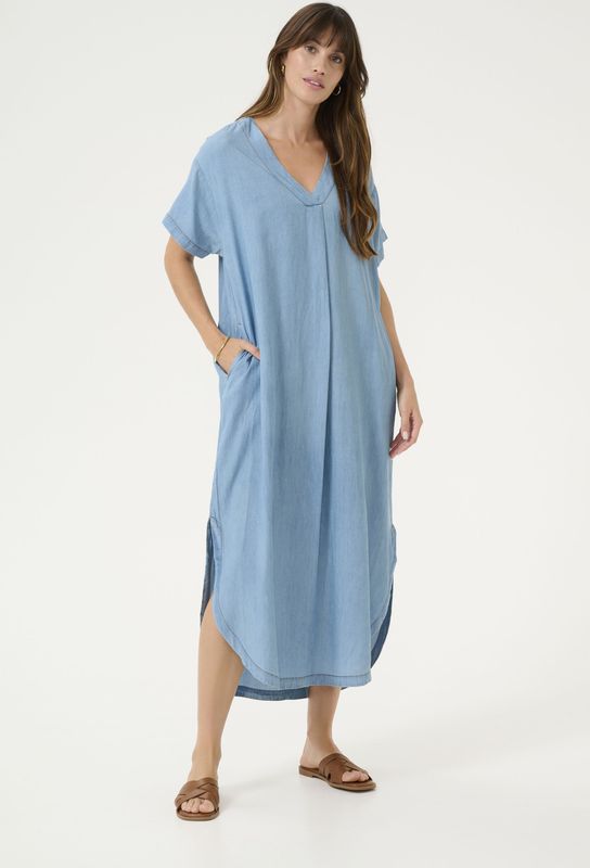 Jurk - A-shape - Lichtblauw