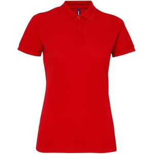 Asquith & Fox Dames/dames Performance Blend Poloshirt met korte mouwen (Rood)