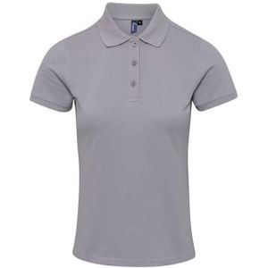 Premier Dames/Dames Coolchecker Plus Poloshirt (Zilver) - Maat M