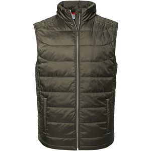 Russell Heren Nano Gewatteerde Bodywarmer (Donkere Olijf)