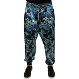Dolce & Gabbana - Joggingbroek - Veelkleurig - Polyester - Met Marmerprint en Logo