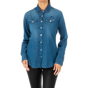 La Martina - Denim Overhemd - Blauw - 100% Katoen - Regular Fit